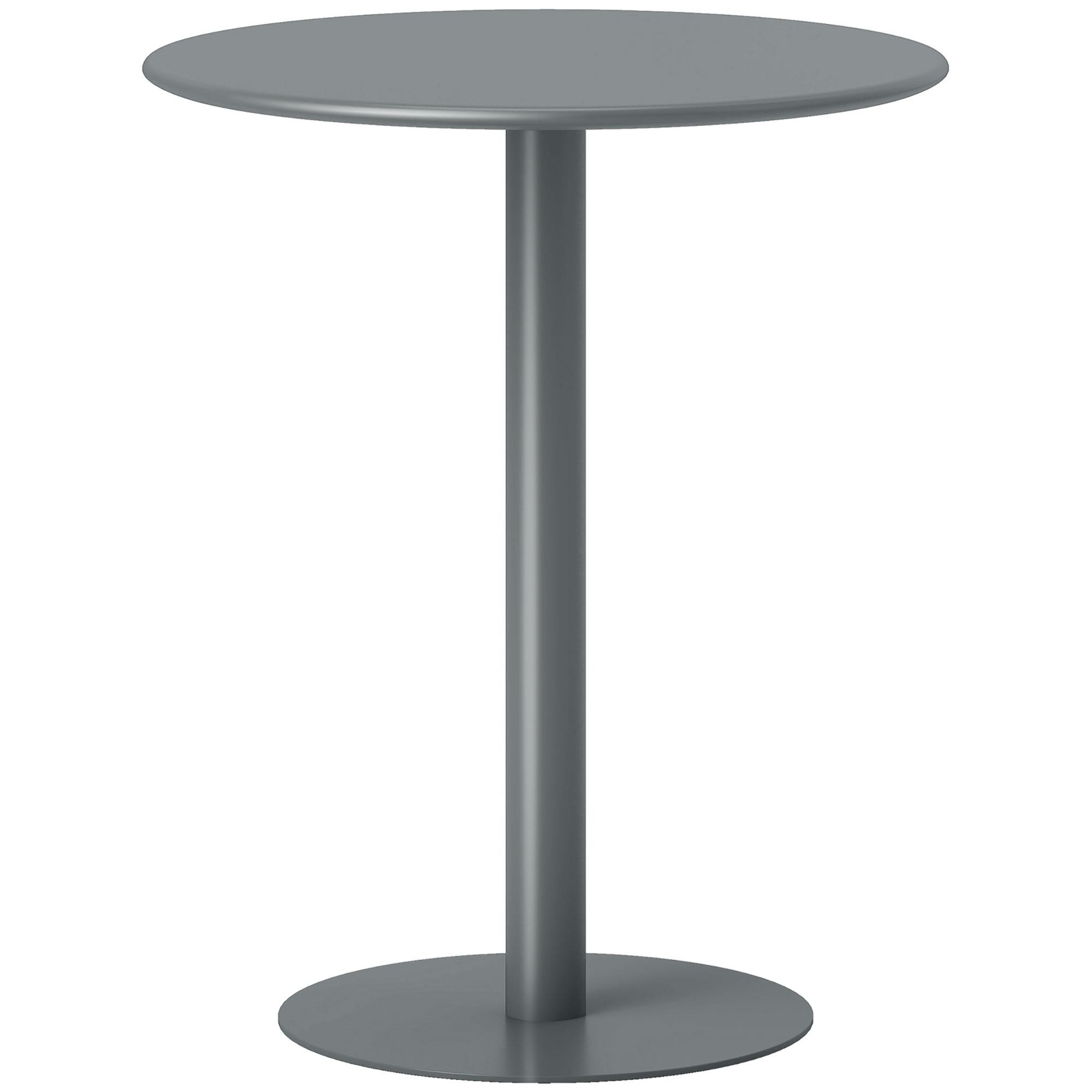 Mesa de Reuniones PRIKA, Dimensiones Ø60x72 cm, Estructura de Acero, color Verde
