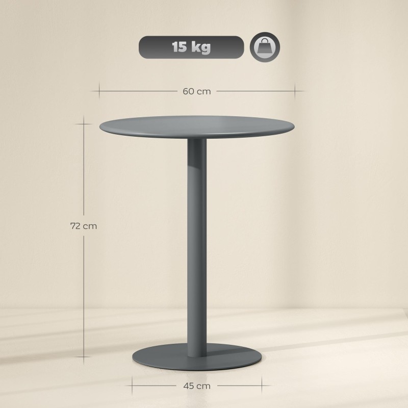Mesa de Reuniones PRIKA, Dimensiones Ø60x72 cm, color Verde