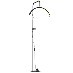 Lámpara de Oficina CLARIT, Diseño en Arco, Color Negro