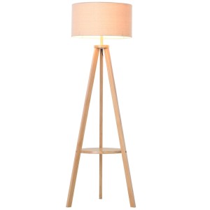 Lámpara de Oficina FOCUSA, Estructura de Madera, color Gris