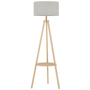 Lámpara de Oficina FOCUSA, Estructura de Madera, color Gris
