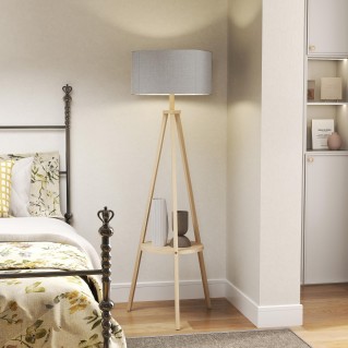 Lámpara de Oficina FOCUSA, Estructura de Madera, color Gris 2