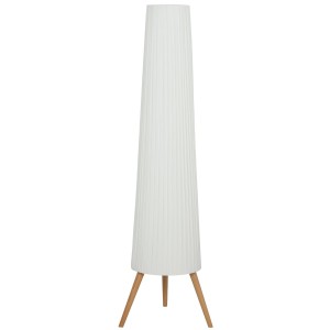Lámpara de Oficina TRINI en Madera color Natural y Pantalla color Blanco