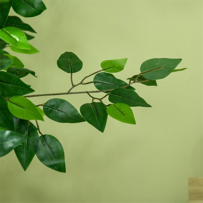 Planta de Oficina VIRA, Altura 150 cm, Ficus Artificial con Maceta Incluida