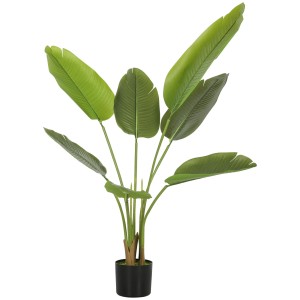 Planta de Oficina NOKI, Altura 109 cm, Bananera Artificial con Maceta Incluida