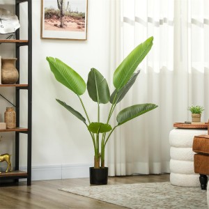 Planta de Oficina NOKI, Altura 109 cm, Bananera Artificial con Maceta Incluida