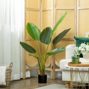 Planta de Oficina NOKI, Altura 109 cm, Bananera Artificial con Maceta Incluida