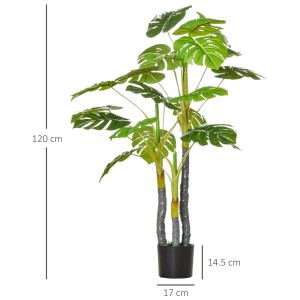 Planta para Despacho LUMA, Altura 120 cm, Árbol Tropical con Maceta Incluida
