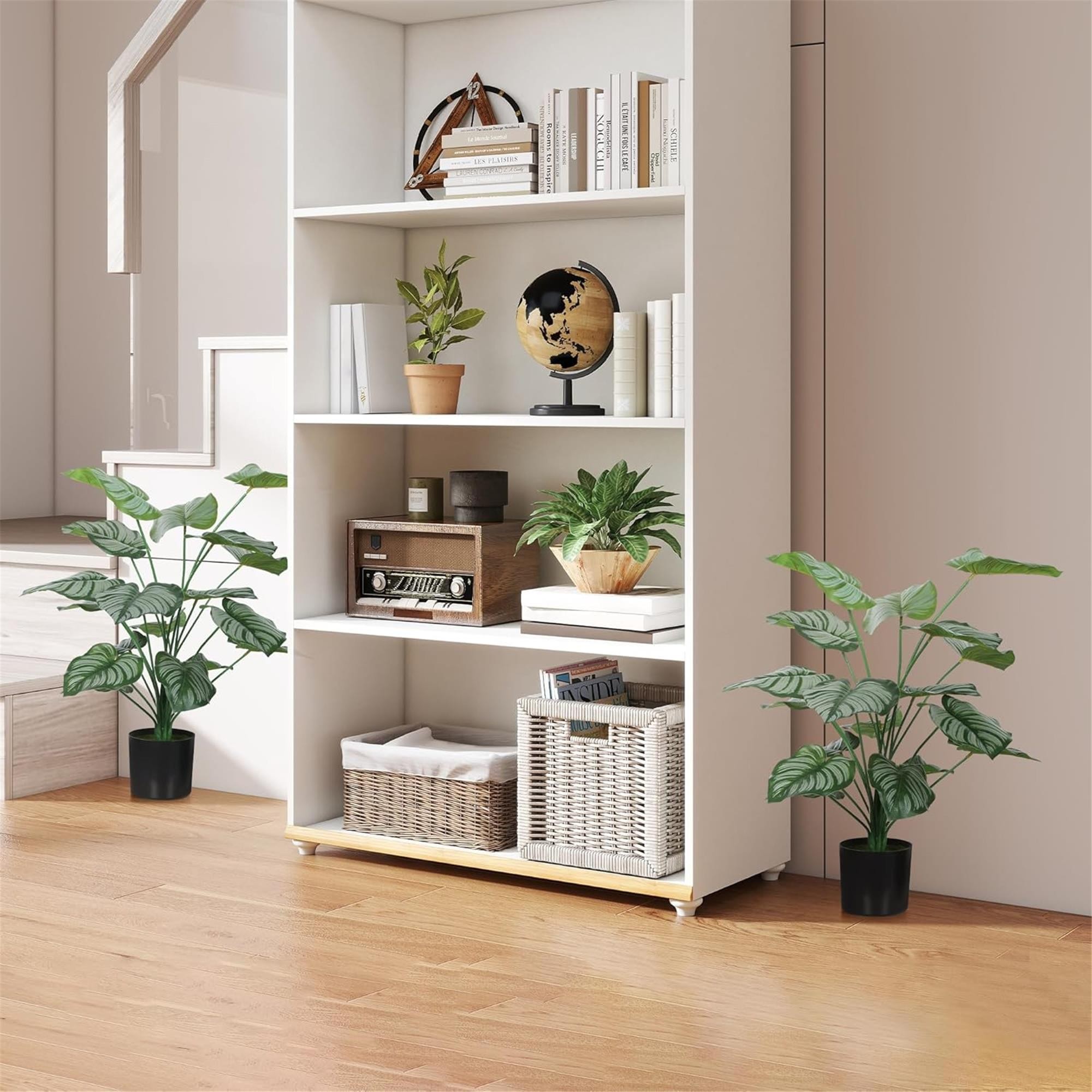 Lote de 2 unidades de la Planta de Oficina TAIGA, Altura 65 cm, Planta Artificial con Maceta Incluida