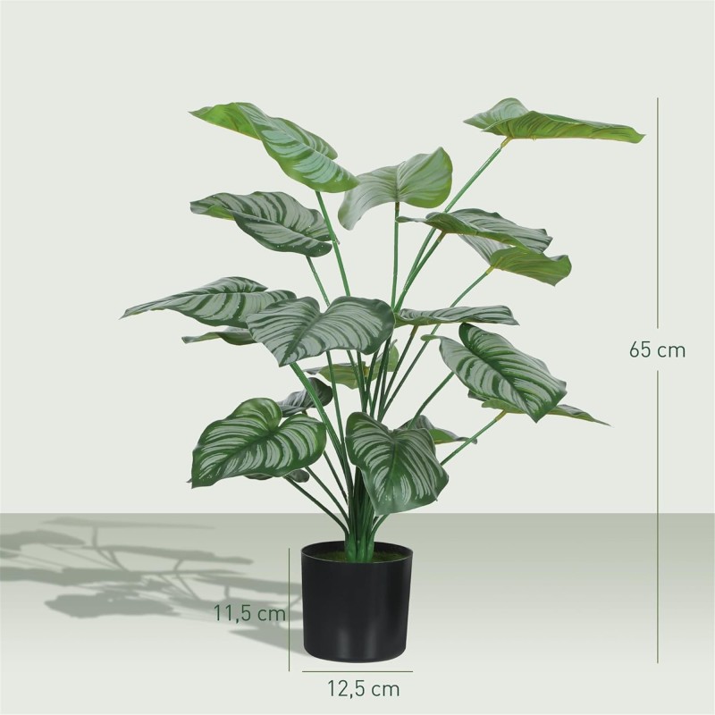  Conjunto de Plantas de Oficina TAIGA, Altura 65 cm con Maceta Incluida