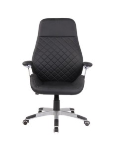 REACONDICIONADO Silla de oficina AIRPORT, totalmente ajustable, de piel y malla  y en negro