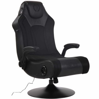 Silla Gaming TAUKEN PLUS en Piel y Malla Negro