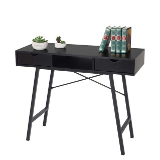 Mesa para Ordenador NILSA, 120x60x76 cm, color Negro