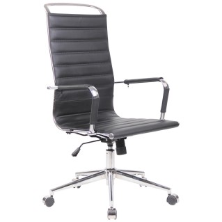 Silla de Oficina BRANES PIEL REAL color Negro
