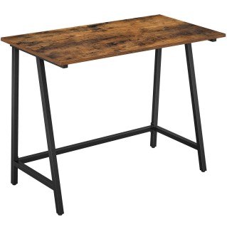 Mesa para Oficina EDANY, en Acero y Madera, color Nogal