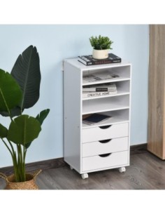 Mesa de ordenador ALASKA en madera color negro y dimensiones 155x130x76cm