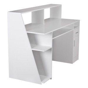 Mesa de Ordenador VIRGINIA, amplio espacio en blanco