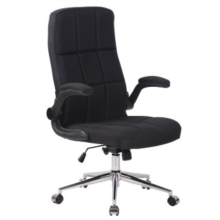 Silla de Oficina FLEXI TELA, Brazos Abatibles, color Negro