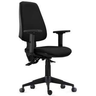 Silla de Oficina Ergonómica INDIANA PRO, Tela Negra