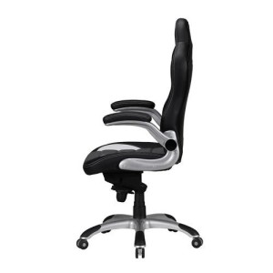 Silla Gaming NORIS de diseño deportivo, gran acolchado y para uso profesional de 8 horas, en negro