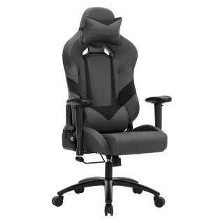 Silla Gaming SPYDER en Tela color Gris y Negro