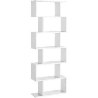 Estantería KISTA, Diseño Moderno, en Madera color Blanco