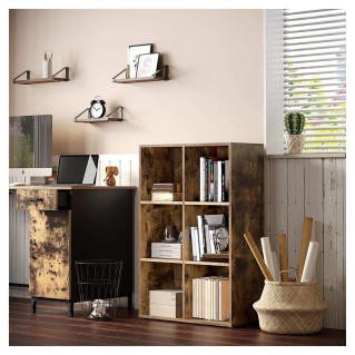 Estantería MONACO en Madera, color Marrón Oscuro