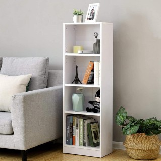 Estantería ARGUS, Diseño Moderno, en Madera color Blanco