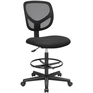 Silla de oficina MOKI, diseño moderno y funcional, en malla traspirable color negro