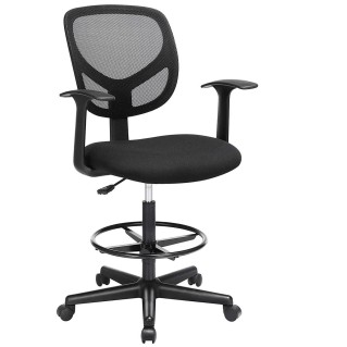 Silla de oficina MOKI PRO, Incluye Apoyabrazos, en malla traspirable color negro