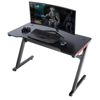 Mesa Gaming LUISY, 120x77x60 cm, color Negro