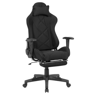 Silla Gaming OMERO en Tela color Negro