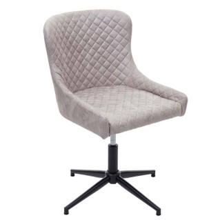 Silla de Confidente DEVAN en Tela color Gris Claro