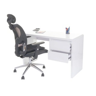 Mesa para Ordenador NELSY en Madera color Blanco