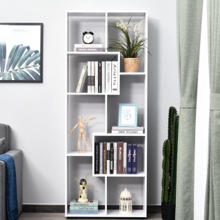 Estantería DISA, Diseño Moderno, en Madera color Blanco