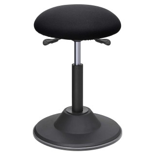 Taburete de Trabajo PONY, Asiento de Tela color Negro