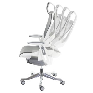 Silla ergonómica NIGER, totalmente ajustable, en gris