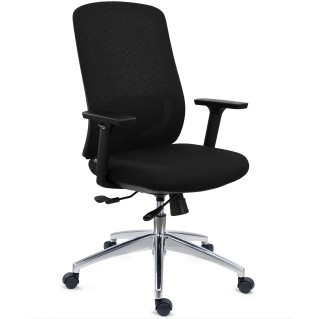Silla de Oficina Ergonómica ASTRA, Uso Intensivo 8H, En Negro