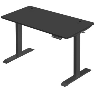 Mesa de Ordenador MAKALU, Altura Regulable, 120x60x71-117 cm, Negro