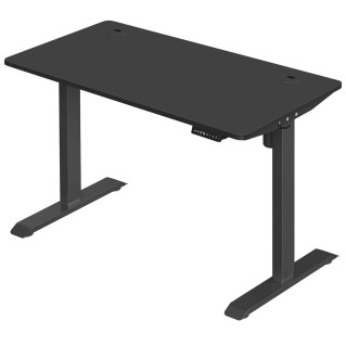 Escritorio ANETO, Altura Regulable Eléctrica, 120x60x73,5-119 cm, Negro