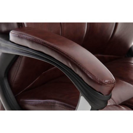 Sillón de oficina CONDOR, muy robusta, gran acolchado en burdeos 2