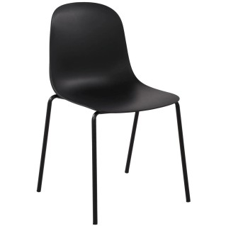 Funcional silla de confidente EMMA en color negro